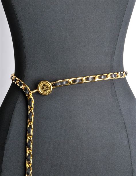 chanel vintage chain belt|chanel belt size chart.